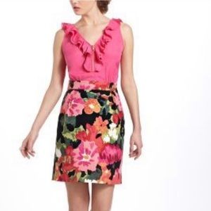 Anthropologie Tabitha Petite Floral Dress 4P